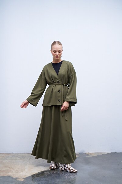 QANU Maria Cardigan Green