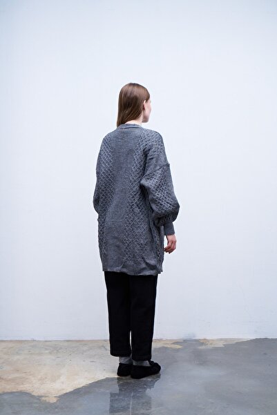 QANU Gray Candy Knitwear Cardigan