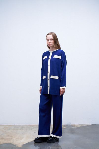 QANU Set de tricotaj Blue Lady