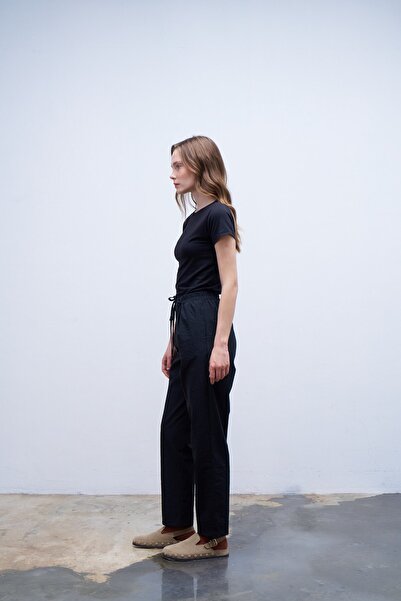 QANU Black Parachute Pants