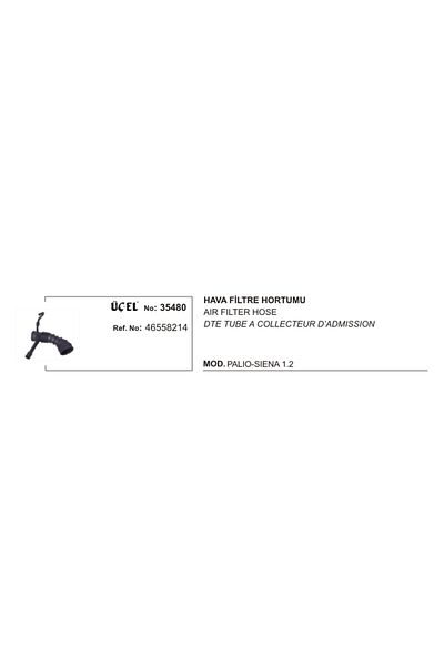 Üçel Palio Siena Air Filter Hose - 35480, 1.2 97 0246558214 Gold