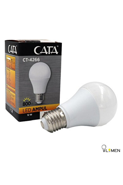 Cata CT-4266 LED AMPÜL / 12W / 3200K  SARI  IŞIK / 5 ADET