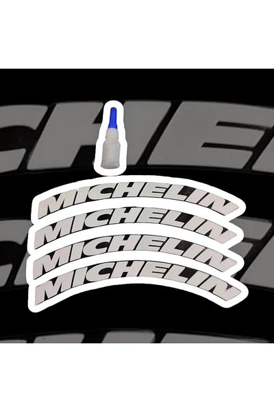 Dnc Motor Aksesuar Michelin 8 Pieces Tyre Lettering - Compatible with All Motorcycles