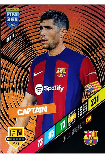 Panini Exhibit Roberto Captain Card