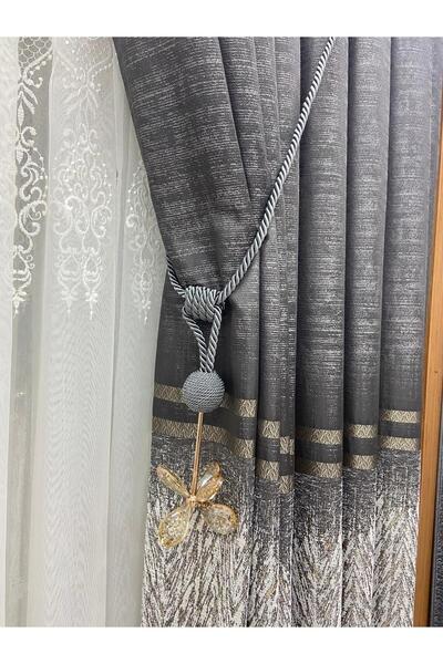 Akcan Antrasit Renk Altın Lotus Uzun Braçol