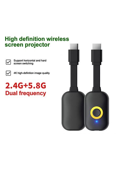 Choice جهاز استقبال تلفزيوني لاسلكي 4k 5g 2.4g/5g مزود بمحول HDMI ومحول عرض 4k Mirascreen TV