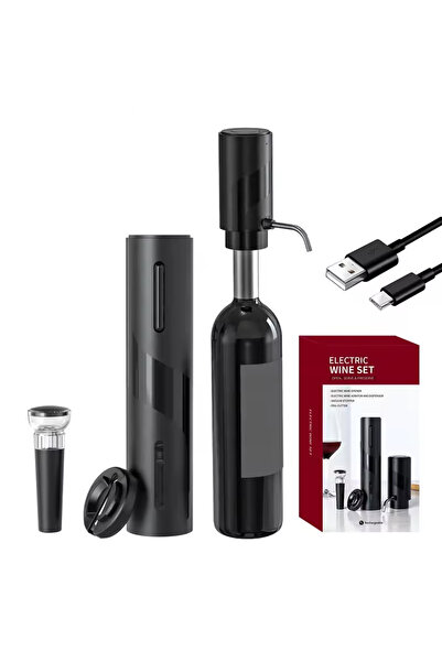 Choice مجموعة 4 في 1 بتصميم جديد لعام 2024، تتضمن فتاحة زجاجات نبيذ كهربائية ...