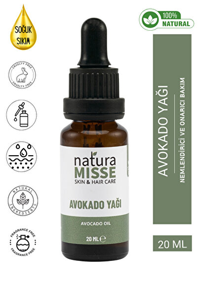 NaturaMisse Avokado Yağı 20 ml Saf Soğuk Sıkım
