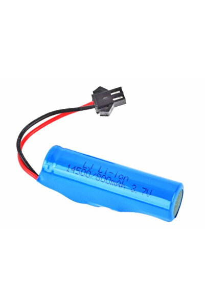 propil 3.7v 14500 Li-ion Siyah Soketli Oyuncak Araba Pili 14mm X 50mm Ölçülerinde