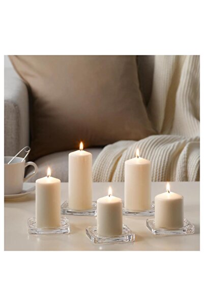 IKEA Fenomen Naturel Blok Mum - 5 Li Paket