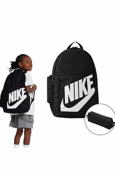 Nike Unisex Black Backpack - With Pencil Case Gift, DR6084-010-1
