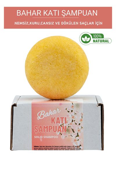 NaturaMisse Solid Shampoo Spring (2 Pieces) Keratin Nourishing Repair Anti-Shedding Dry Regular Hair Shampoo