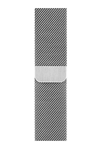 TEKNOLOJİ WORLD Apple Watch Seri 2 3 4 5 6 Uyumlu 42mm/44mm Milano Hasır Metal Kordon Çelik Kayış