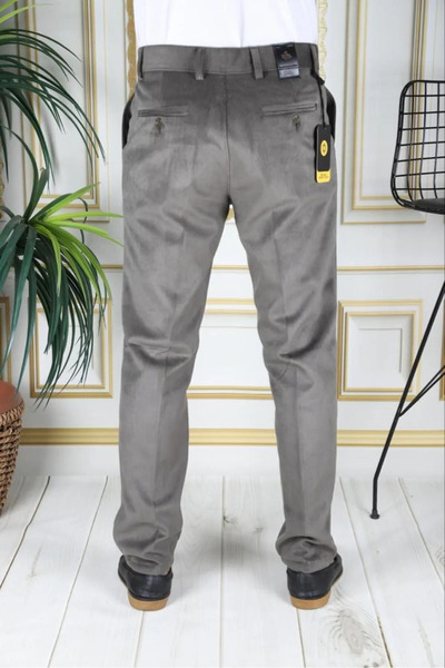 REMA STİL Erkek Kadife Pantolon Regular Rahat Kesim Babalar için Kadife PANTOLON