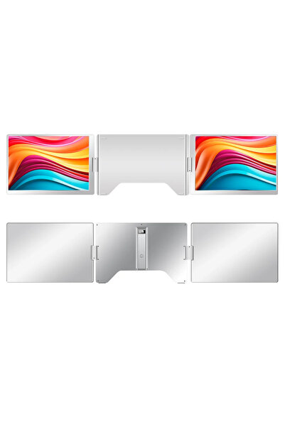 Trimonitör 14” Taşınabilir Ikili Monitör (SABİT PANEL)
