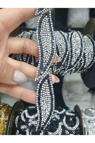 ESRA ŞELEM Black Leaf Model Decorative Strip - Iron-On Accessory Clothing Hobby