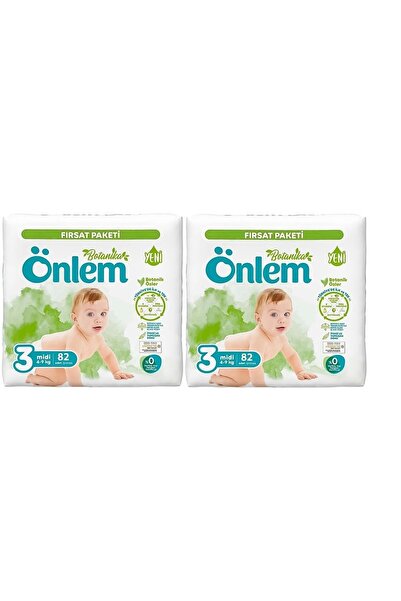 ÖNLEM Botanika Bebek Bezi Fırsat Paketi Midi 4-9 Kg 3 Beden 82 Li