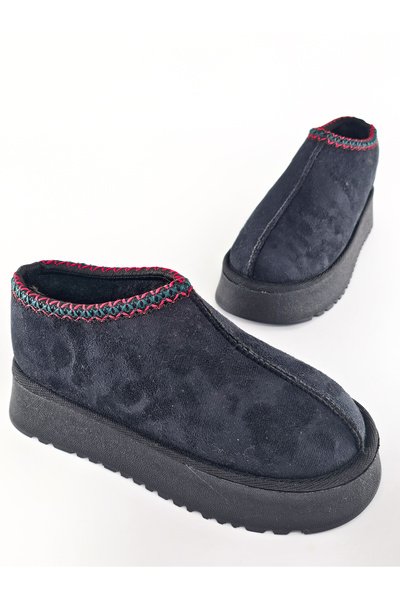 Julshen Γυναικεία παπούτσια με χοντρή σόλα από σουέτ