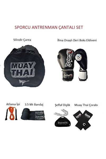 Dragondo Gifttoom, Muay Thai  Sporcu Çantalı antrenman Seti Boxing, Dragon İfma Deri Boks Eldiveni ve Ekipman
