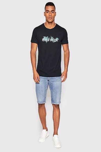 Hilfiger Denim Ανδρικό T-Shirt Tommy Hilfiger - Οργανικό βαμβάκι, κανονική εφαρμογή