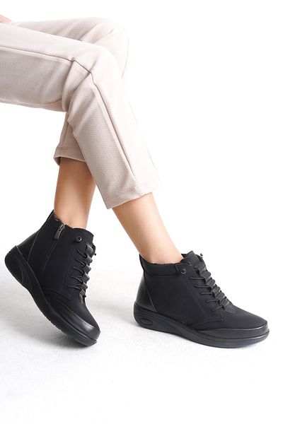 YADE MODA Full Orthopedic Special Sole Cold Weather Resistant Rubber Sole Mother Boots