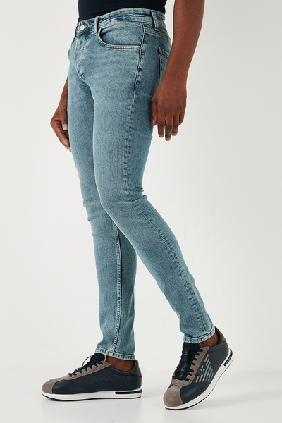 Buratti Stretch Cotton Slim Fit Κανονική μέση στενό τζιν ανδρικό τζιν παντελόνι 1122S08NAPOLI