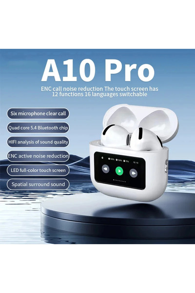 Choice سماعات أذن A10 Pro A10 Pro ANC لاسلكية مزودة بتقنية البلوتوث 5.3 مع خا...