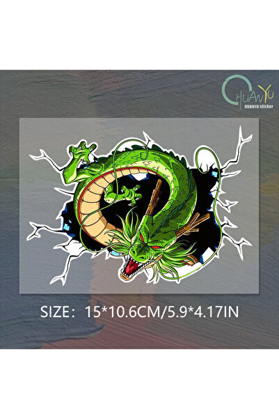 Choice 15x10.6cm C352A1 Car Stickers Color Cartoon Chinese Dragon Animation V...