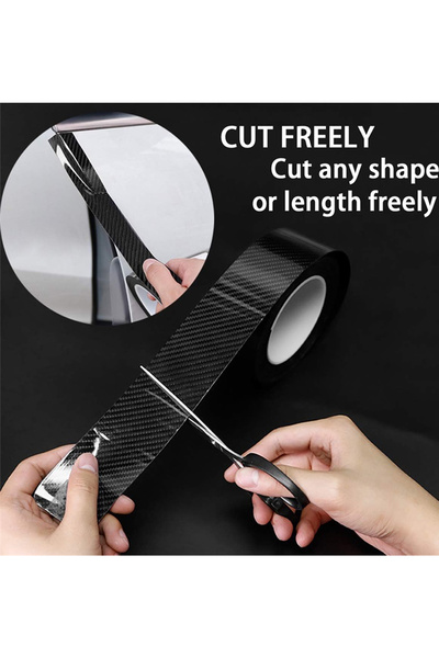 MeyZone 5d Karbon Tampon Çamurluk Bagaj Kapı Eşiği Koruyucu Şerit Eşik Koruma Bandı 5d Karbon 5mtx5cm
