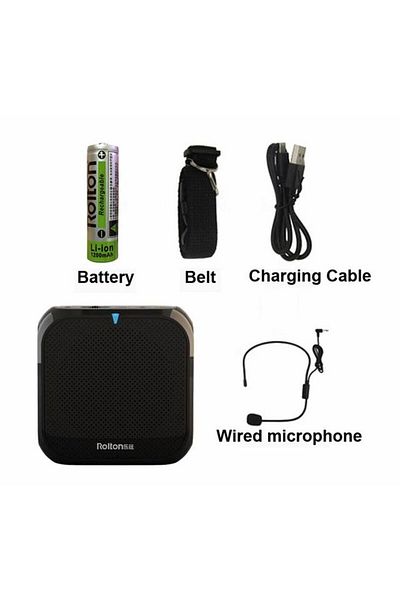 Choice Black Headworn Microphone Loudspeaker Voice Amplifier Recorder Mic Speaker Audio Mini Wired Mikrofon