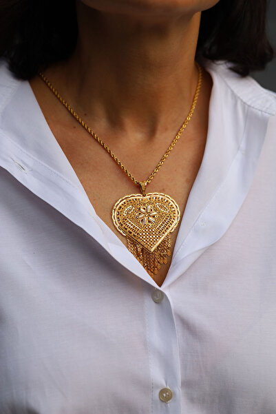 Yenigün Kuyumculuk 14 Ayar Altın İşlemeli Hint İşi Kolye Ucu