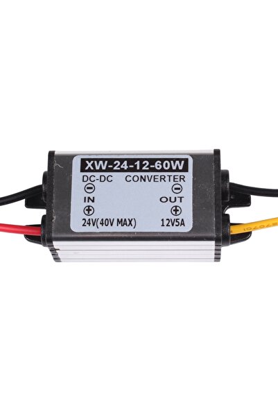 Choice محول جهد تنازلي DC 24 V إلى 12 V 5A 60 W منظم جهد مقاوم للماء وحدة إمداد الطاقة Buck T...
