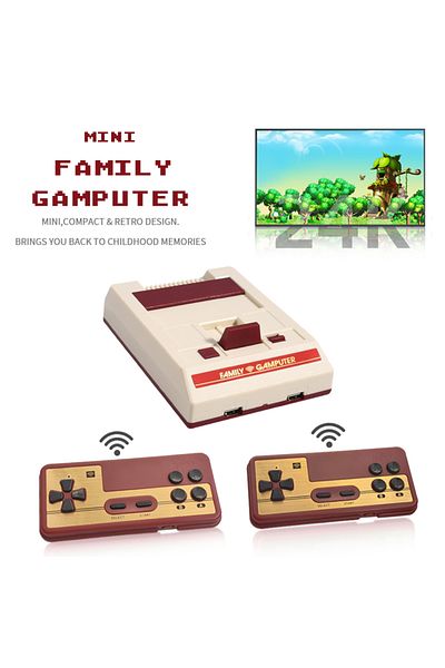 Choice New FC 4K HD Game Stick Mini TV Video Handheld Game Console Wireless Plug&Play Retro Classic Emul...