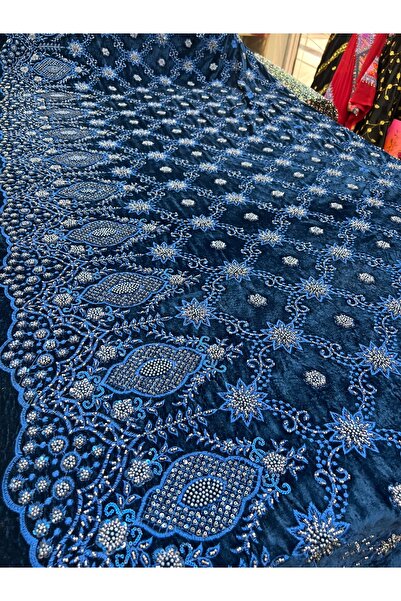 OsmanKumaşDantel Boncuk İşlemeli Kadife (100x150cm)