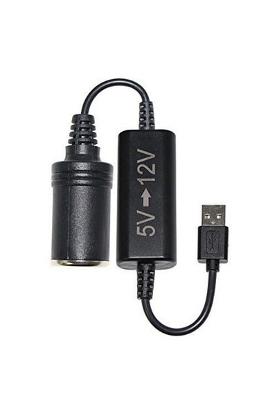 Choice محول تعزيز تلقائي سلكي 5 فولت منفذ USB إلى مقبس ولاعة سجائر السيارة 12 فولت سلك طاقة Tra.