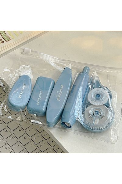 Choice Blue 5pc Instagram Style Creative Correction Belt With High Aesthetic Value Minimalist Correction Be