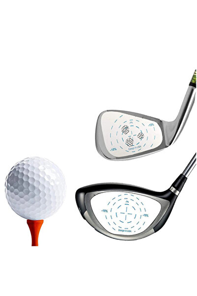 Choice ملصقات وعلامات شريط تأثير مضارب الجولف الزرقاء لمضارب السائق والمضارب الحديدية ومضارب البوتيرز وموثق ضربات الكرة 250