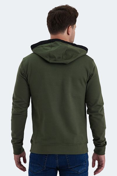 Slazenger Ανδρικό φούτερ VANDA σε χακί χρώμα