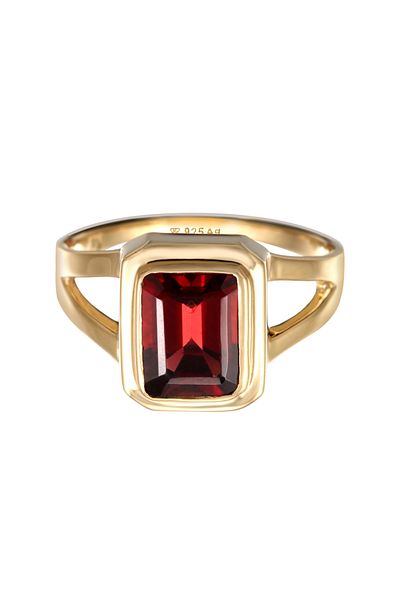 ELLI Ring Solitär Quarz 925er Sterling Silber