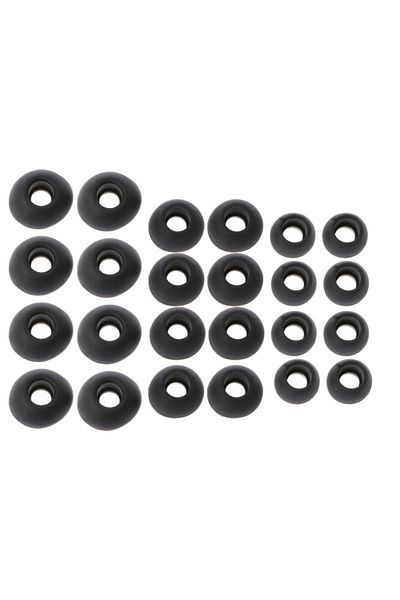 Choice Black 12 Pairs(S/M/L) Soft Clear Silicone Replacement Eartips Earbuds Cushions Ear Pads Covers For E
