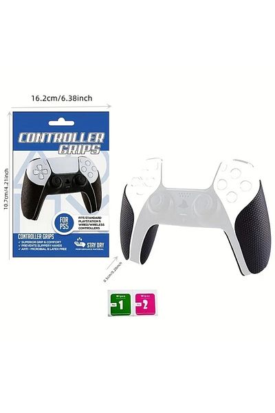 Choice Black 1pc Ps5 Anti Slip Sticker Game Handle Protection Controller Sticker Height Fit Ps5 Handle Anti