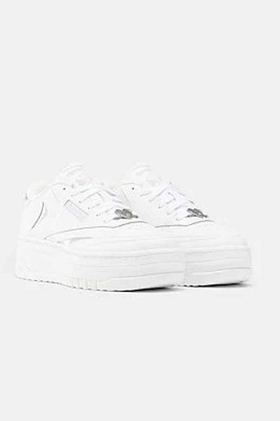 Reebok Women's High Sole Cl Lthr Unisex Sneaker Shoes 100075125 White