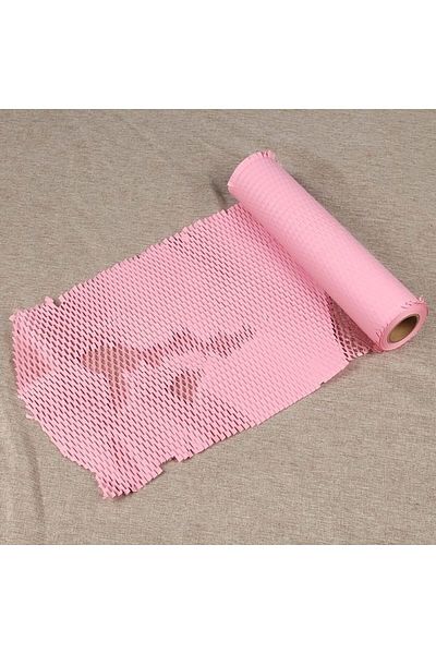 Choice Pink 30cmx5m 30cmx5m Honeycomb Paper, Shockproof Buffer Packaging Paper, Degradable Environmental Pr