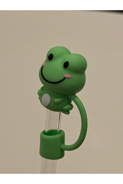 ÇAKRA Kurbağa Model Toz Geçirmez Silikon Sızdırmaz Pipet Kapağı 1 Adet Stanley Termos Ile Uyumlu