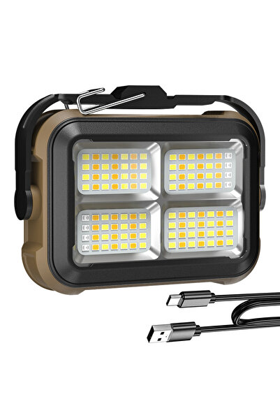 Choice مصباح عمل LED من BORUIT، مزود بمغناطيس وشحن شمسي وإضاءة 360 درجة، مصبا...