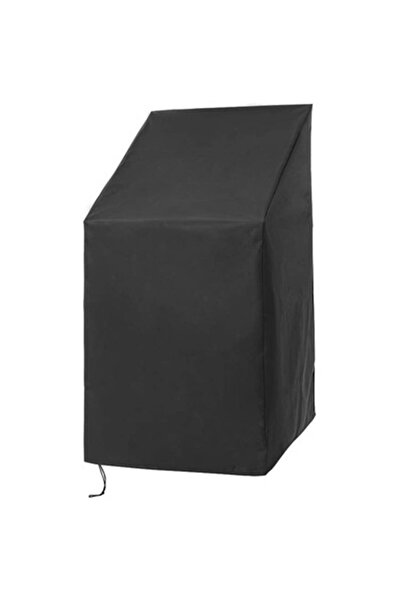 Choice1 70x79x70x102cm Black Outdoor garden terrace stackable chair dust cove...