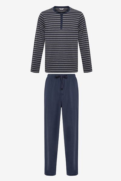 Penti Σετ πιτζάμες παντελόνι Navy Stripe Navy Blue