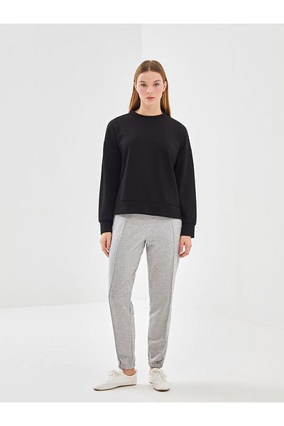 LC Waikiki Γυναικείο φούτερ LCW Crew Neck Απλό Oversize