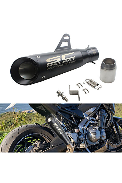 Choice Yamaha Kawasaki ve Honda motosikletleriyle uyumlu Modifiyeli Üniversal SC Egzoz Borusu Özelliği...