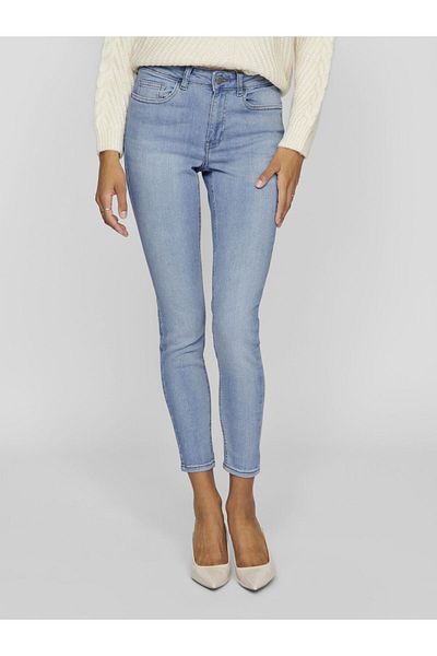 VILA Skinny Fit Jeans mit normaler Taille